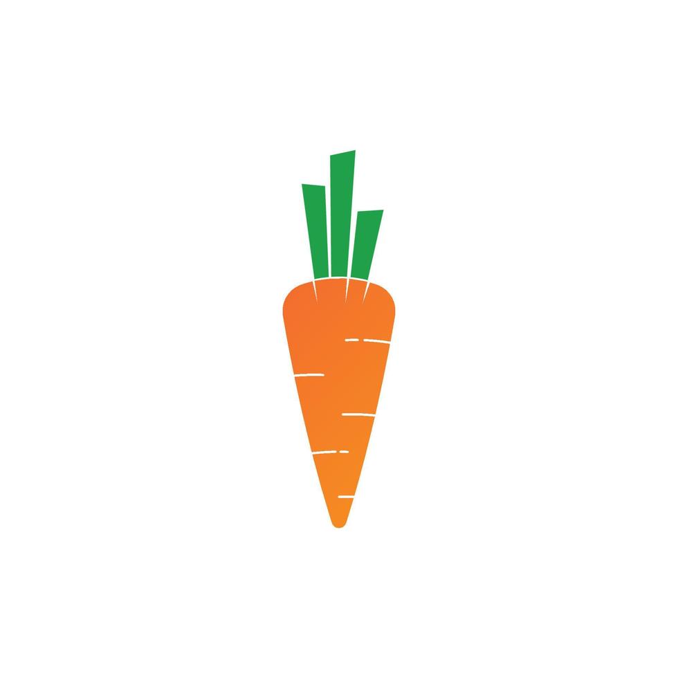 Creative and modern sweet carrot for fruit, vegetable and restaurant logo design vector editable on white background