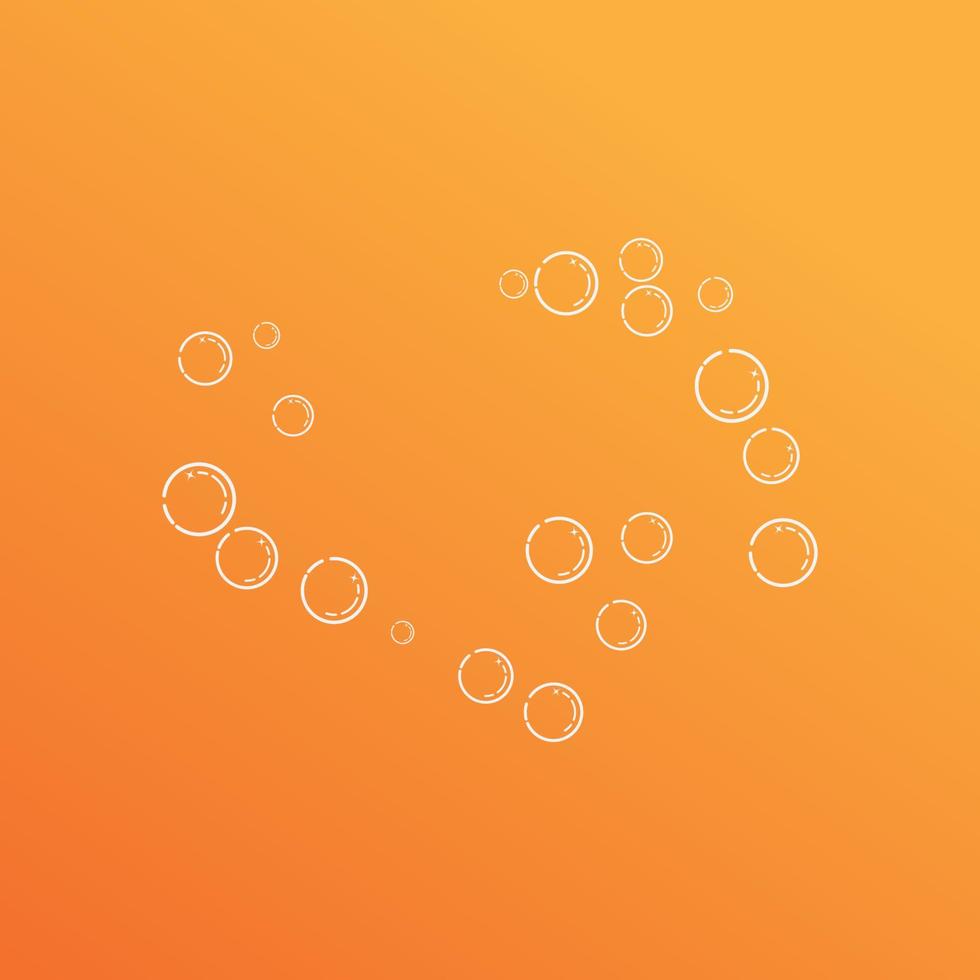 plantilla de diseño de ilustración de vector de icono de burbuja