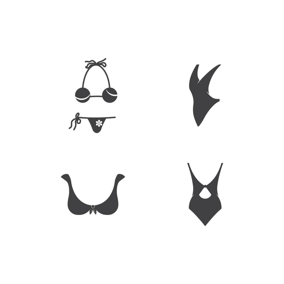 plantilla vectorial de logotipos de bikini. vector