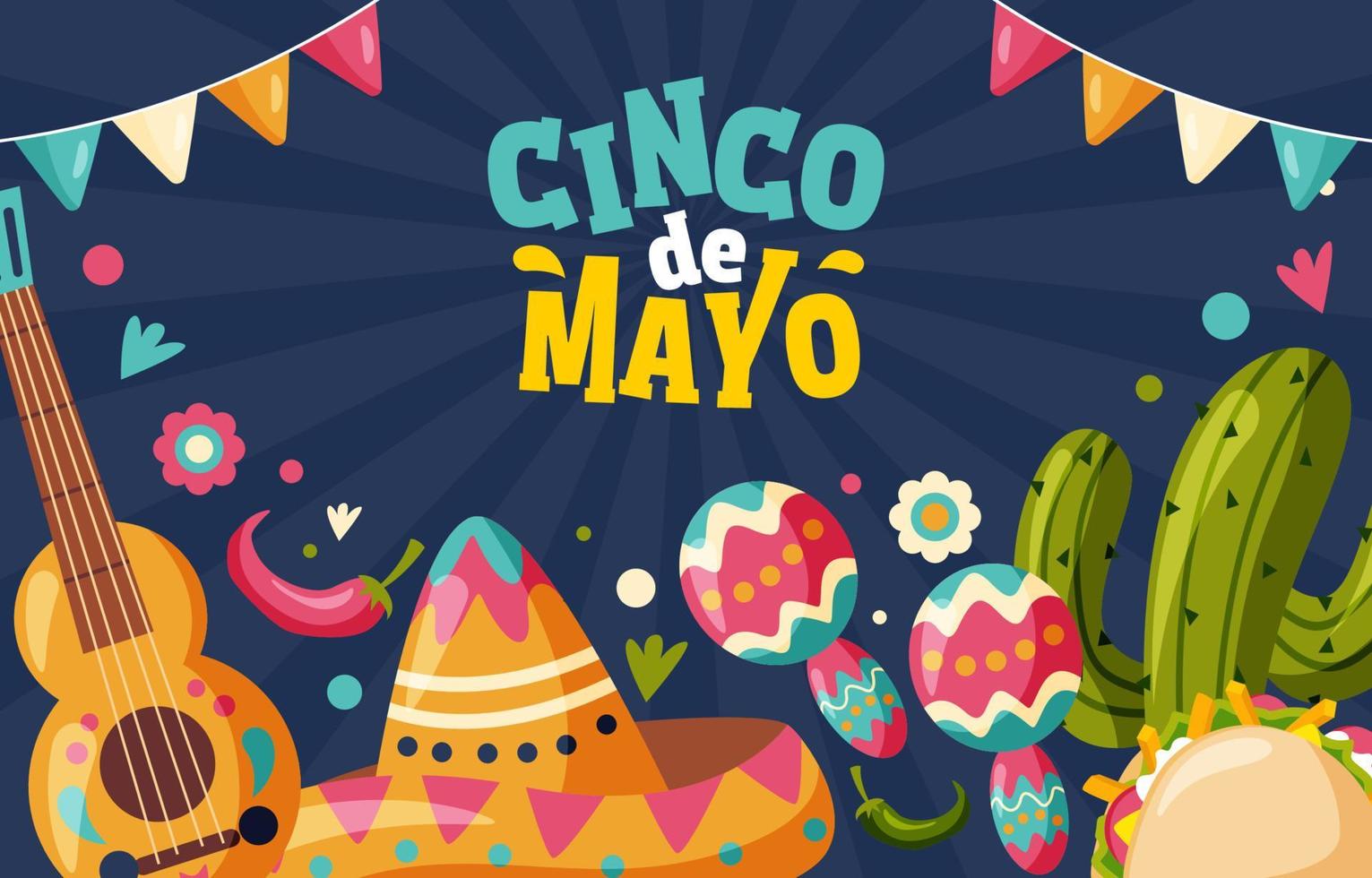 Cinco De Mayo Background vector