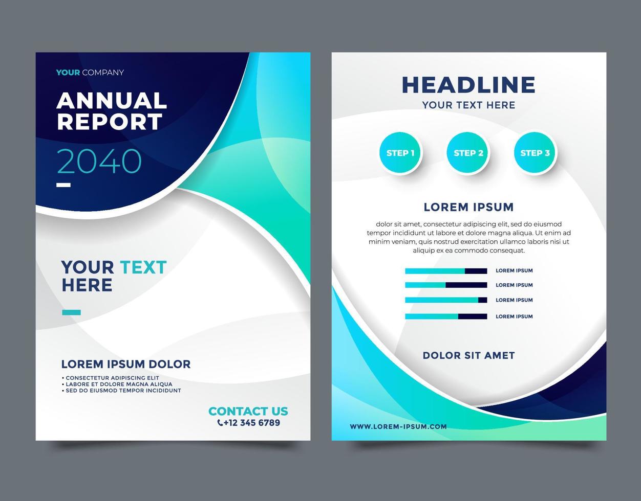 Annual Report Template vector