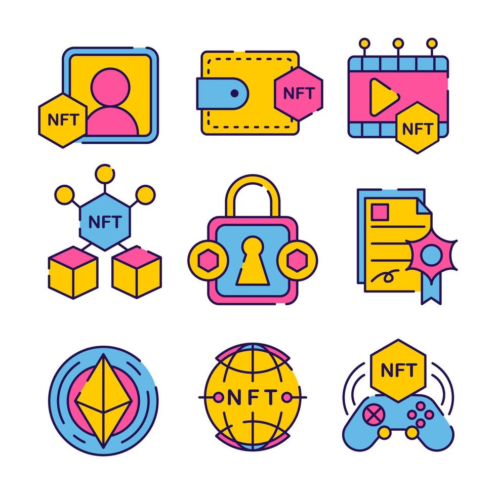 NFT Icon Collection vector