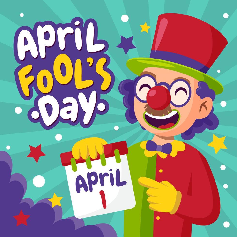 April Fools Day Concept vector