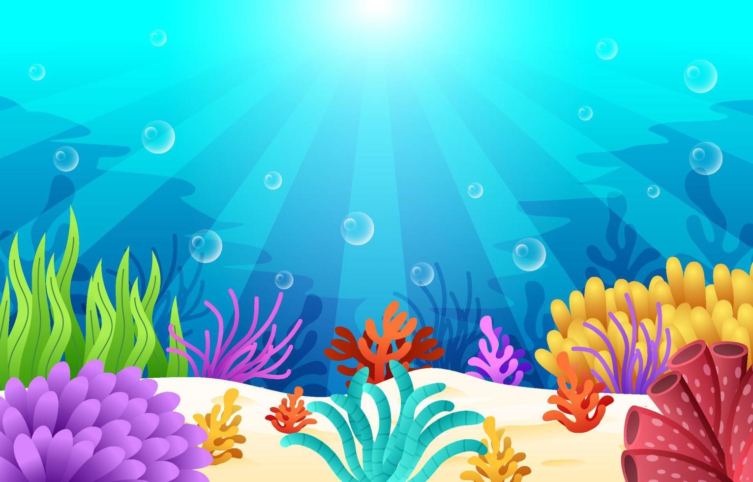 Ocean Colorful Background vector