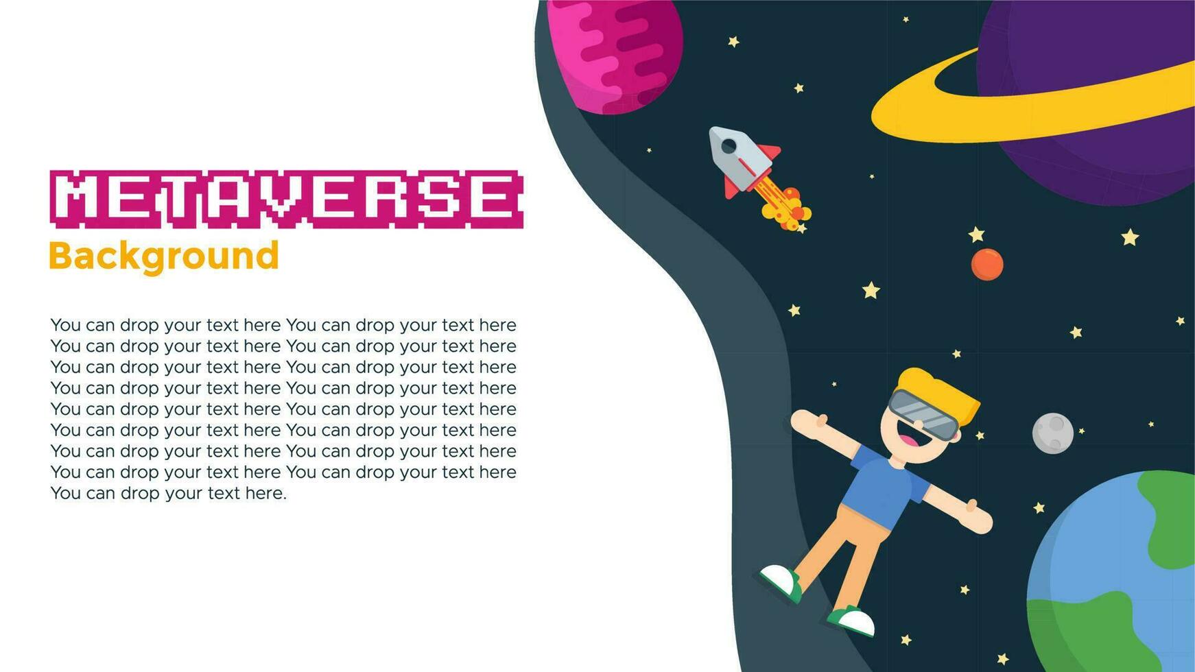 Vector of Metaverse Background. Perfect for metaverse content, metaverse template, etc.