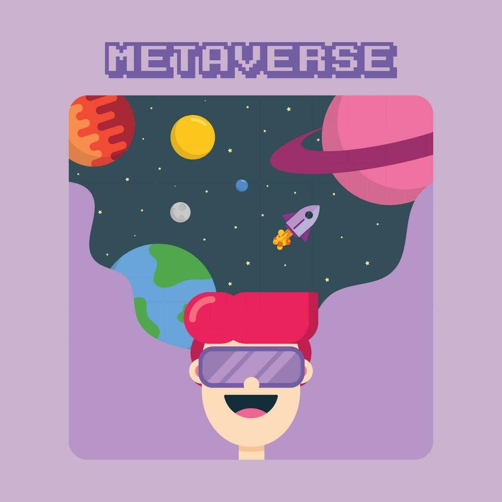 Vector of Metaverse Background. Perfect for metaverse design, metaverse template, etc.
