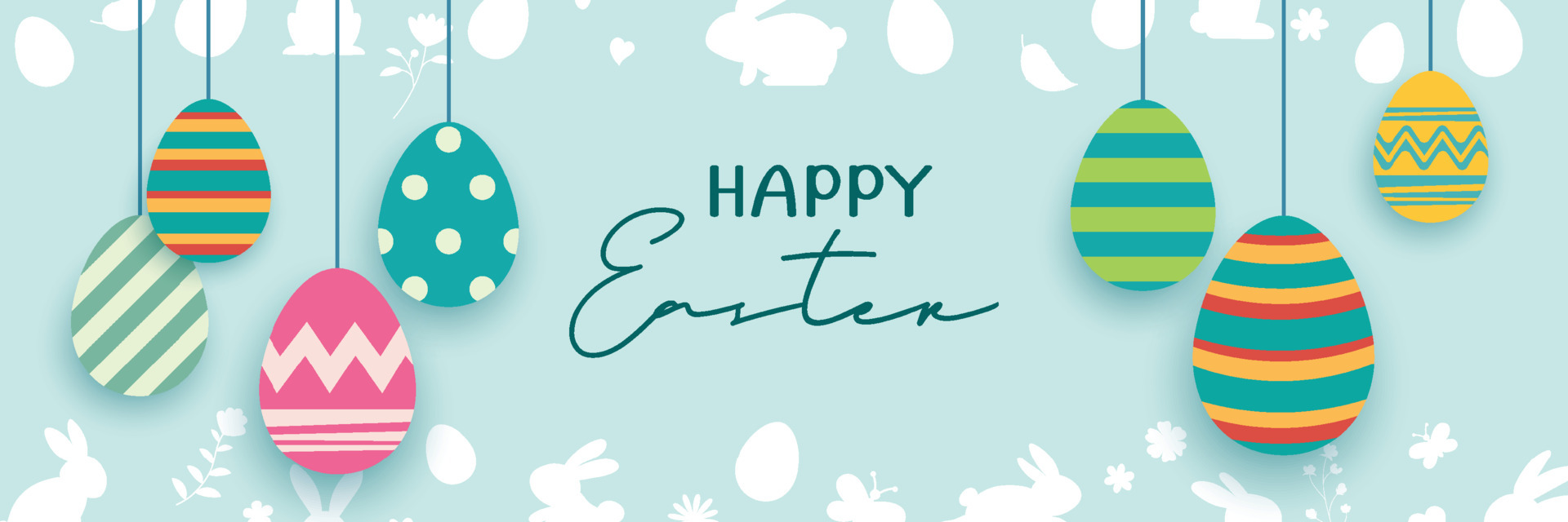 Happy easter egg greeting card background template.Can be used for ...