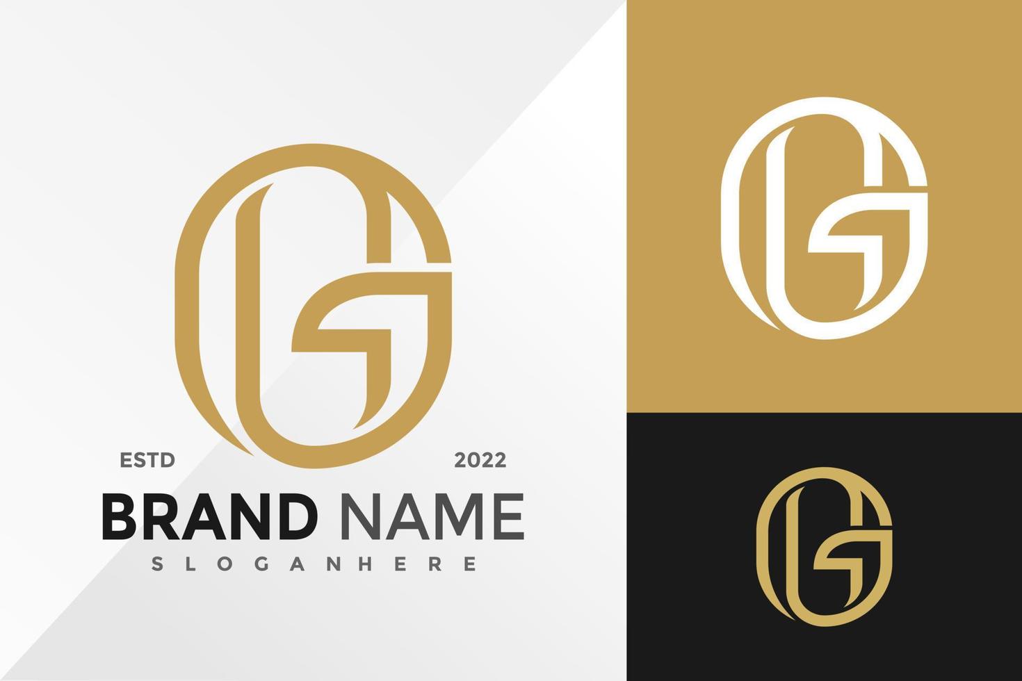 Luxury G Letter Elegant Logo Design Vector illustration template