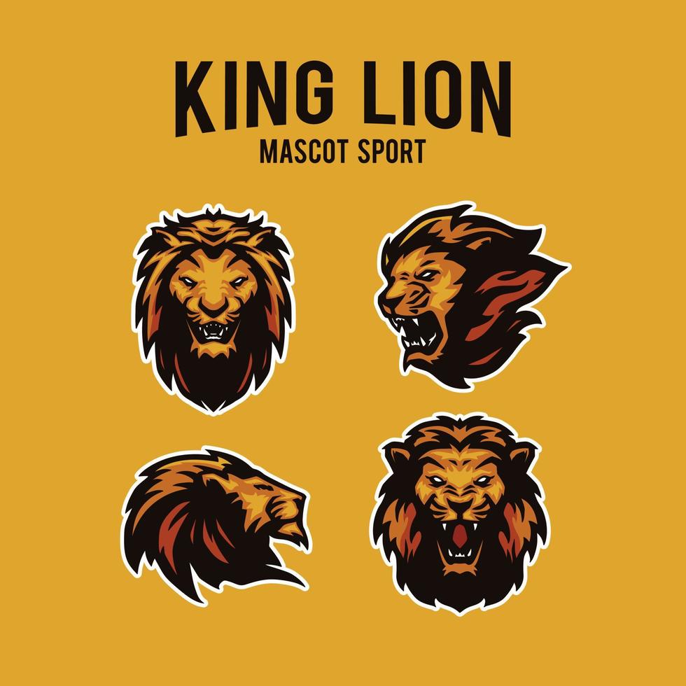 lion sport logo vector