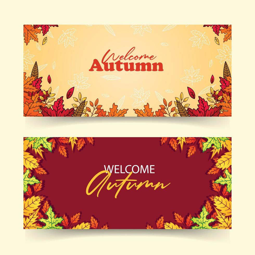 autumn background design vector