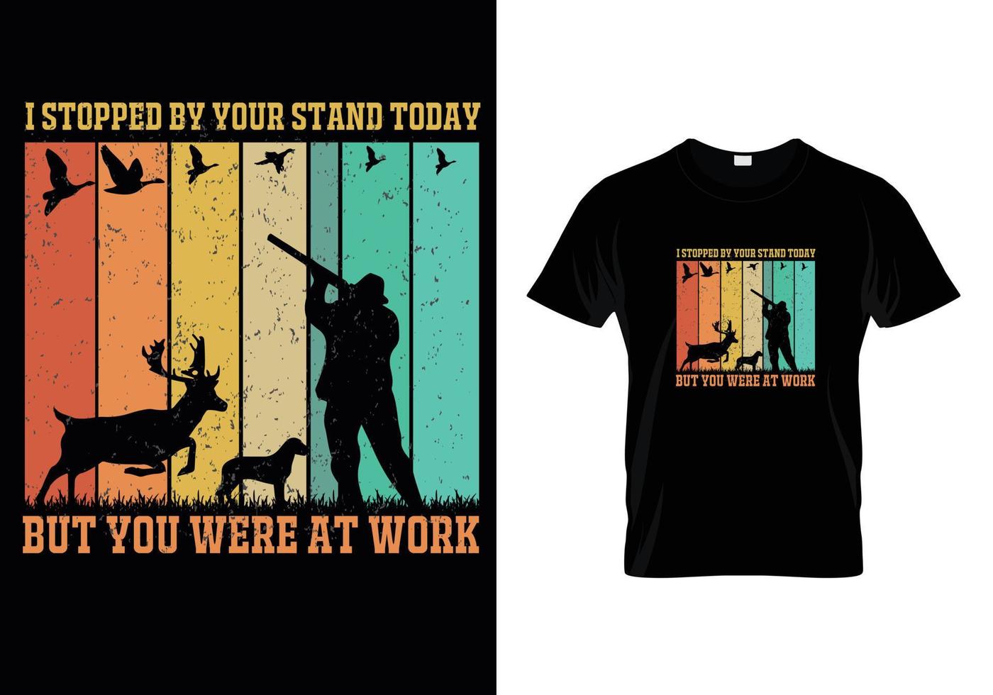Hunting T-shirt Design vector