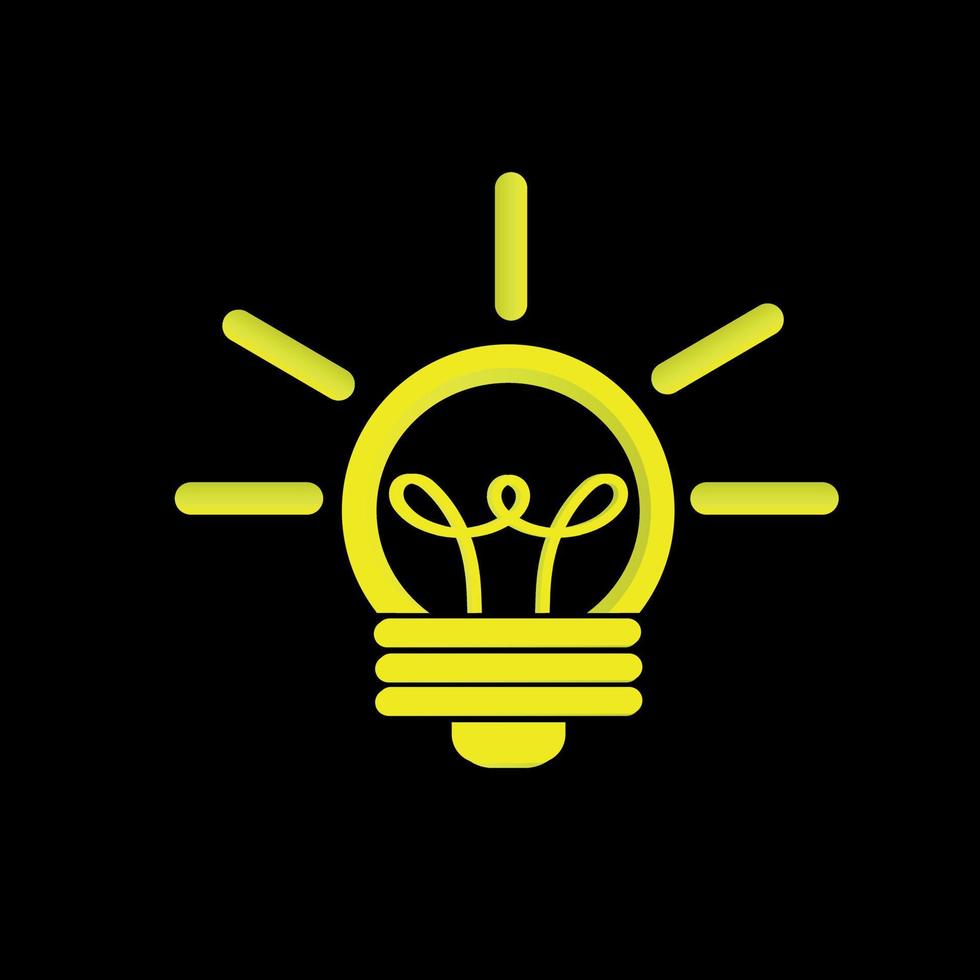 Light bulb, idea concept for creativity and business vector