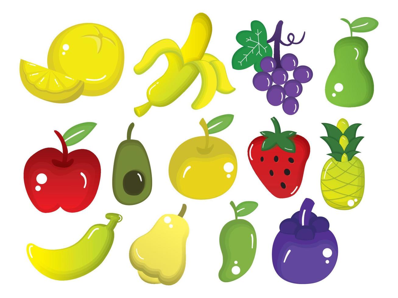 vector de ilustración de frutas