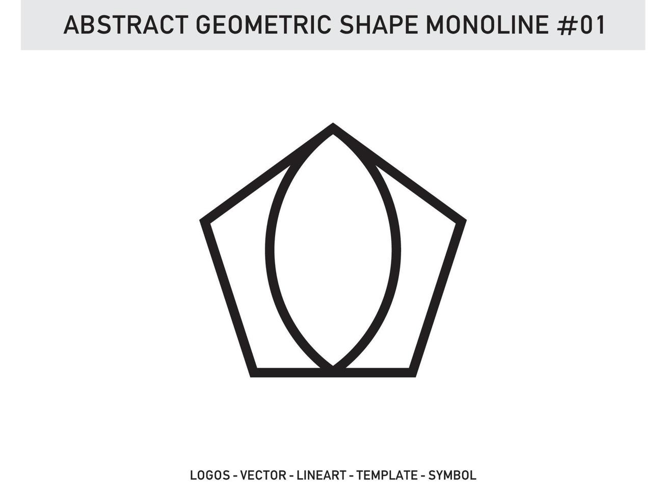 Abstract Geometric Shape Monoline Tile Design Pattern Seamless Free vector