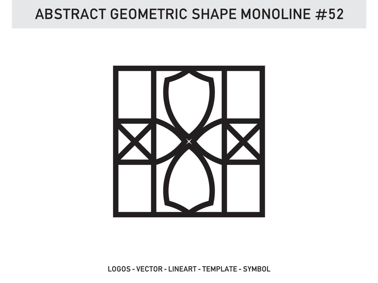 Geometrical Abstract Polygonal Shapes Elegant Borders Frame Element Symbols Free Vector