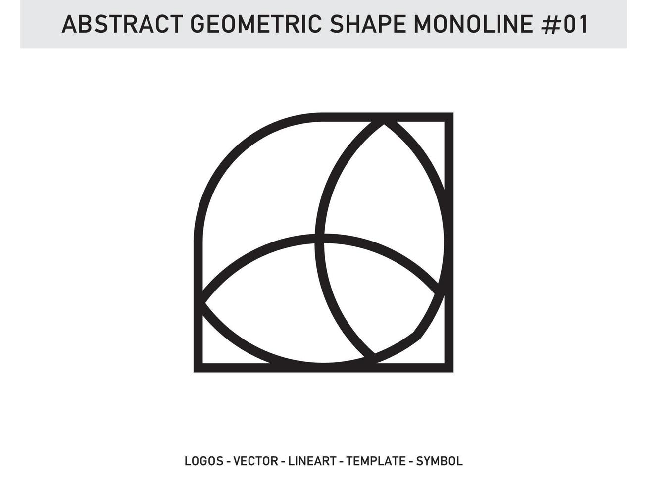 Abstract Geometric Shape Monoline Tile Design Pattern Seamless Free vector