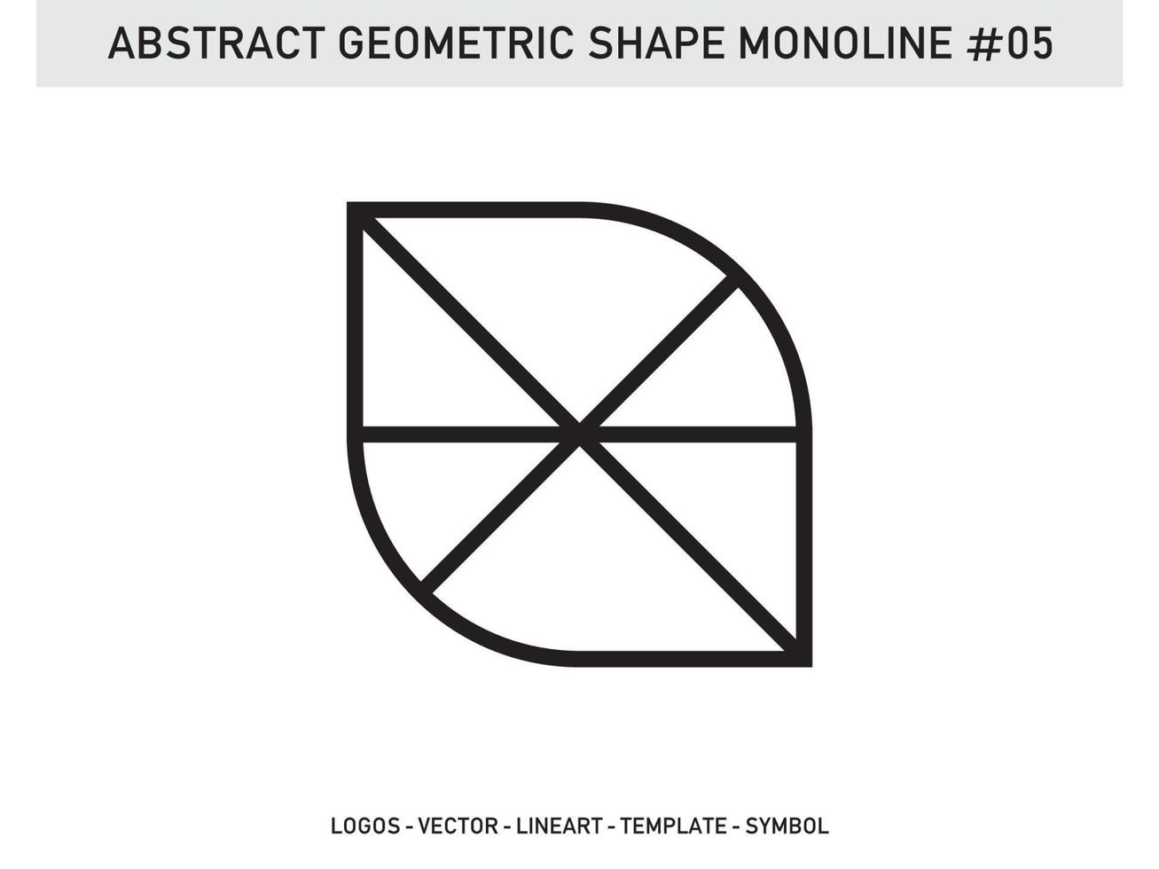 Abstract Geometric Shape Monoline Tile Design Pattern Seamless Free vector
