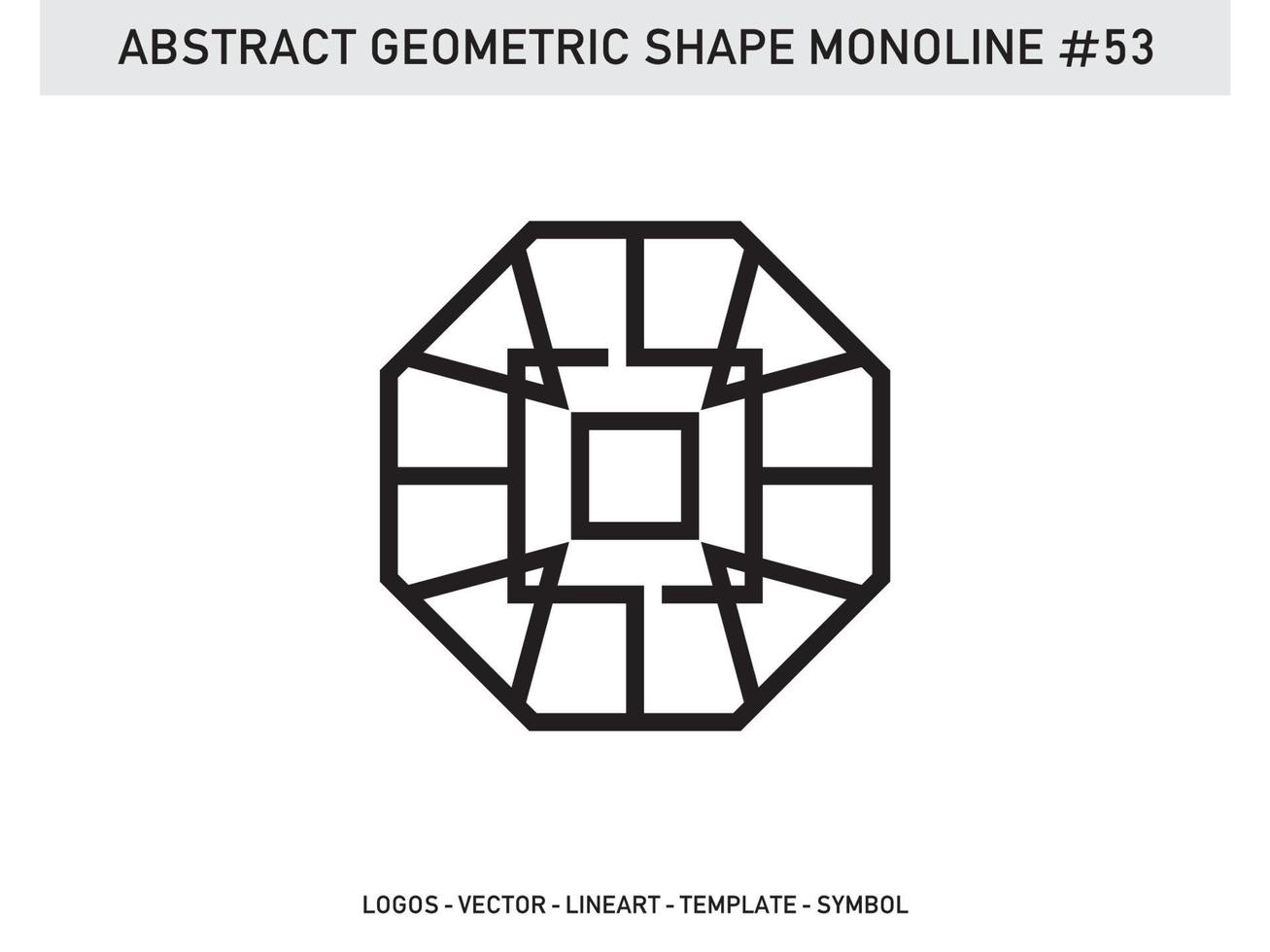 Abstract Geometric Shape Monoline Tile Design Pattern Seamless Pro Free Vector