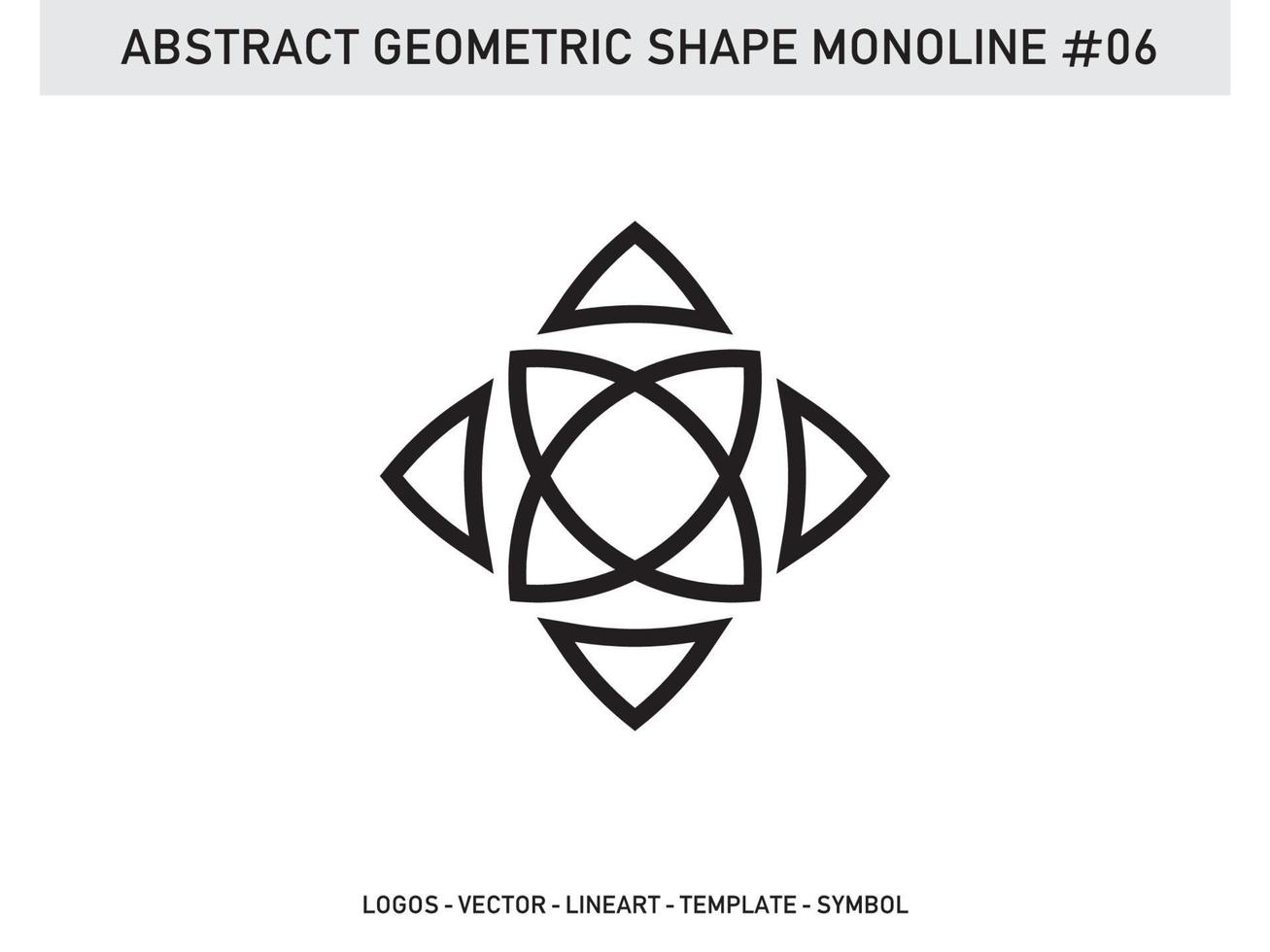 Abstract Geometric Shape Monoline Tile Design Pattern Seamless Free vector