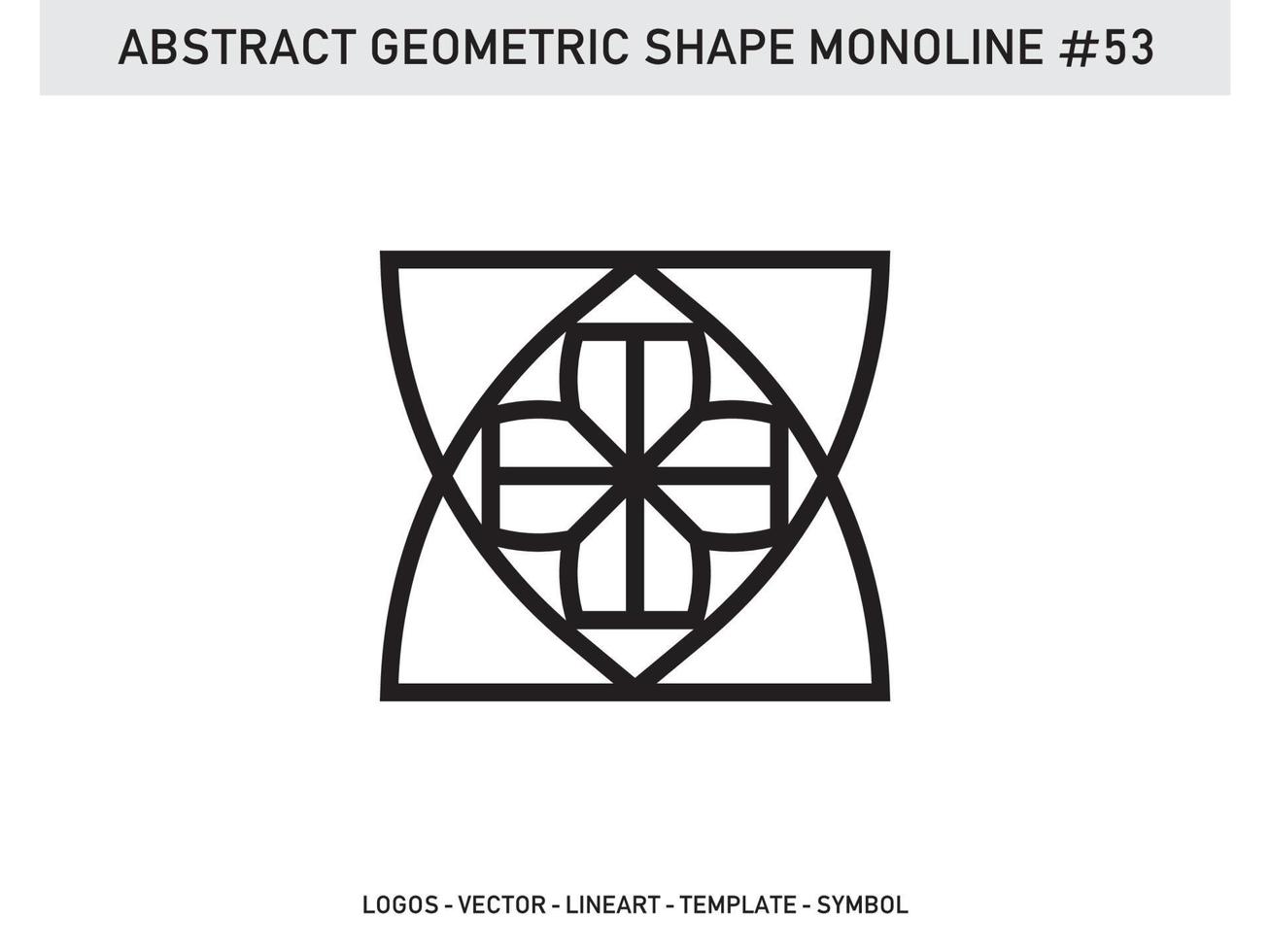 Abstract Geometric Shape Monoline Tile Design Pattern Seamless Pro Free Vector