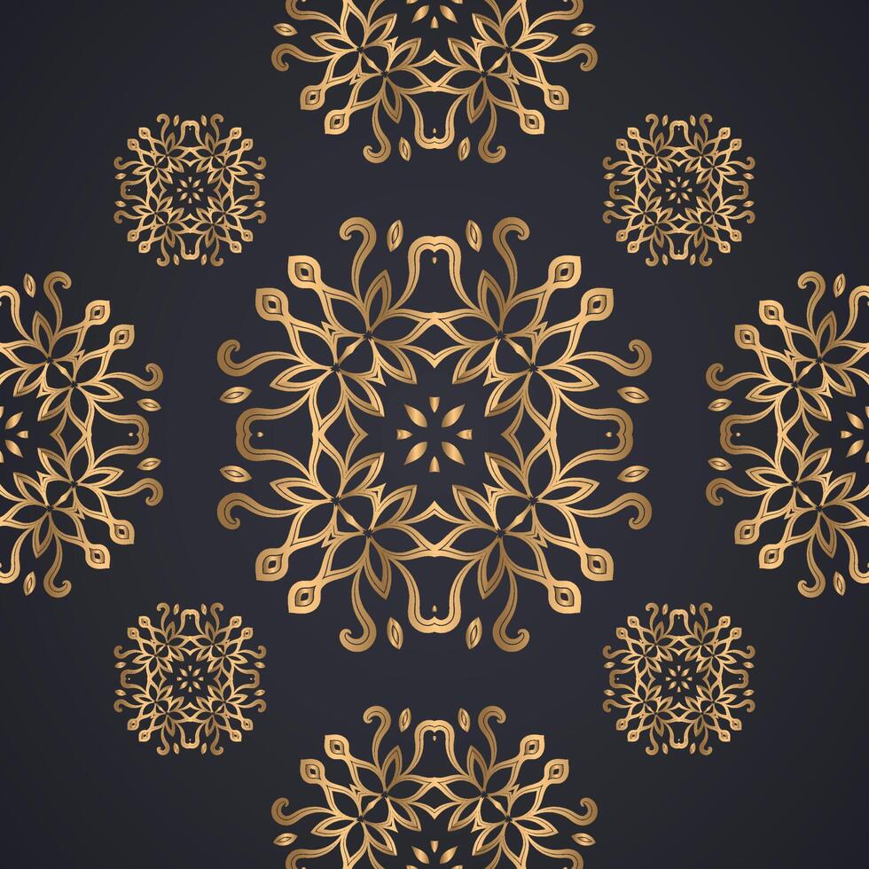 Decorative ornament seamless pattern background vector