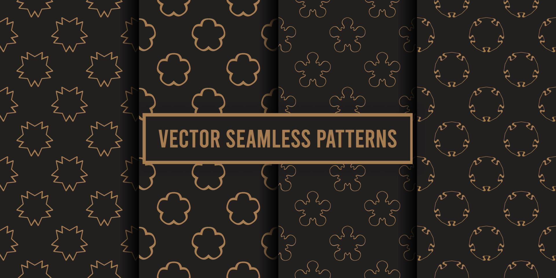 Decorative ornament seamless pattern background vector