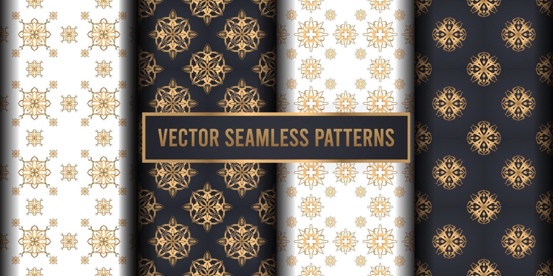 Decorative ornament seamless pattern background vector