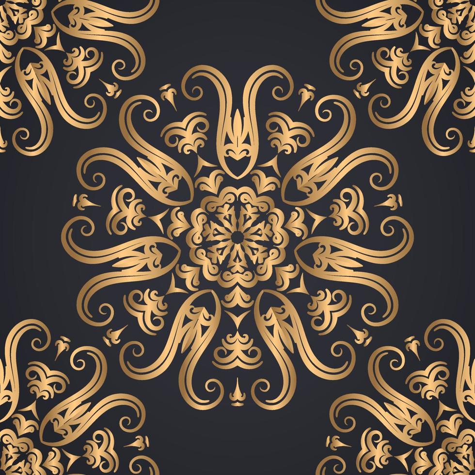 Decorative ornament seamless pattern background vector