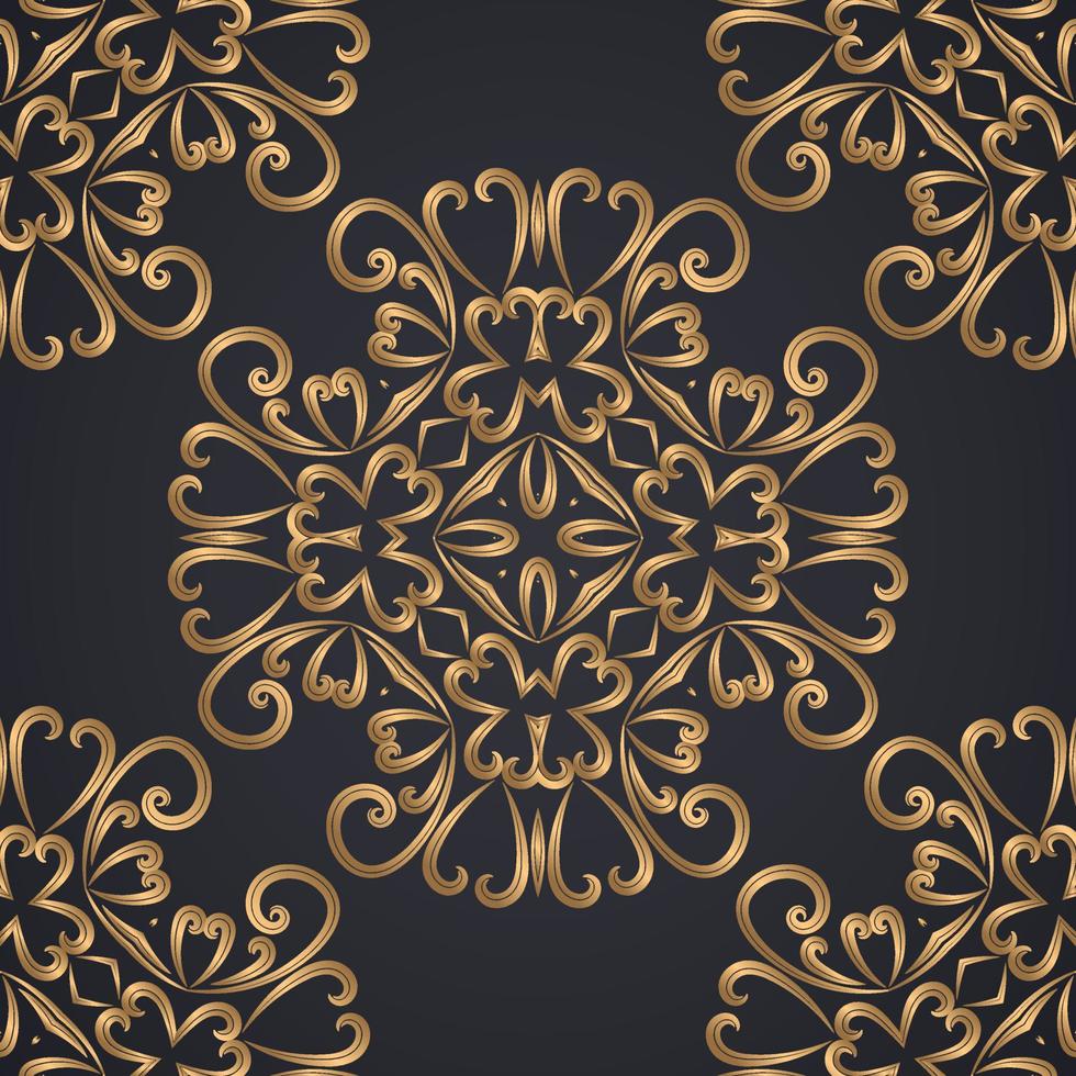 Decorative ornament seamless pattern background vector