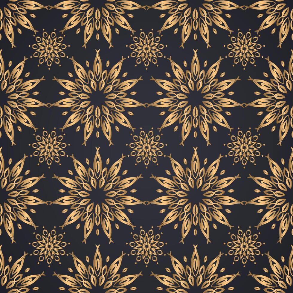 Decorative ornament seamless pattern background vector