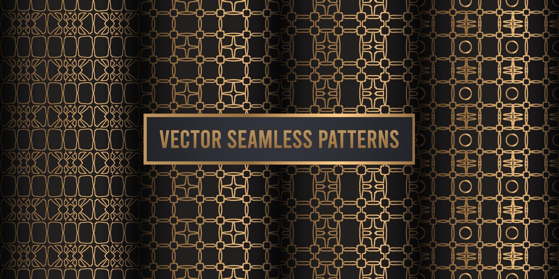 Decorative ornament seamless pattern background vector