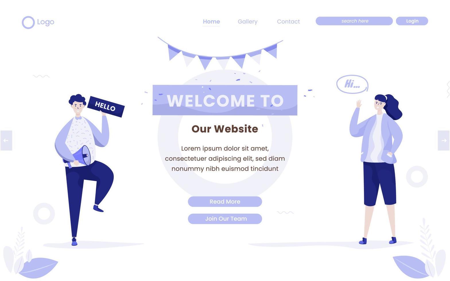 Welcome to our site on landing page templates vector