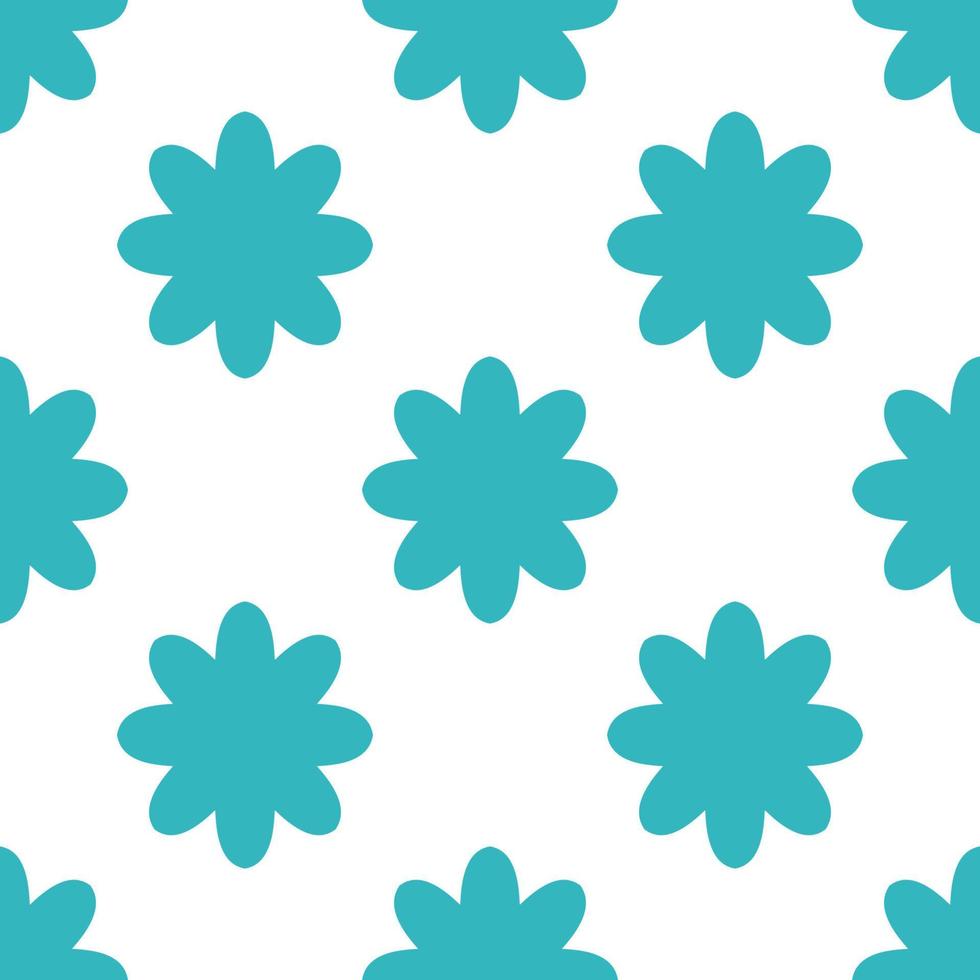 Abstract seamless pattern with mandala flower. Mosaic, tile. Floral background. vector