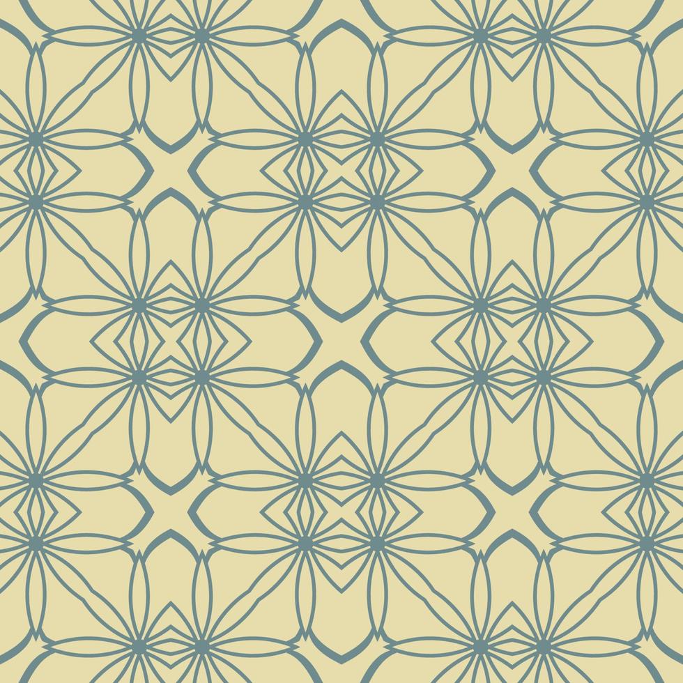 Abstract seamless pattern with mandala flower. Mosaic, tile, polka dot. Floral background. vector