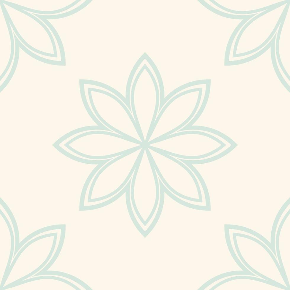 Fantasy seamless pattern with ornamental mandala. Abstract round doodle flower background. Floral geometric circle. vector