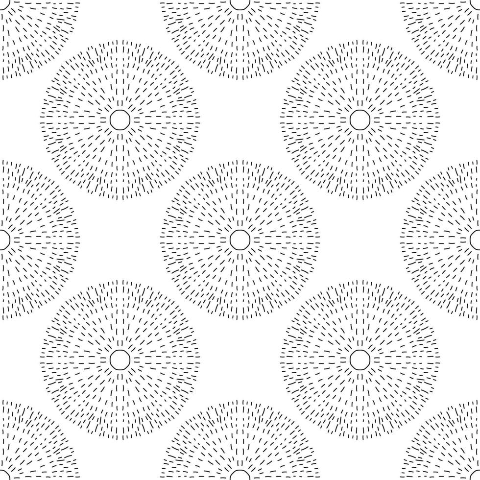 Abstract seamless pattern with mandala flower. Mosaic, tile. Floral background. vector