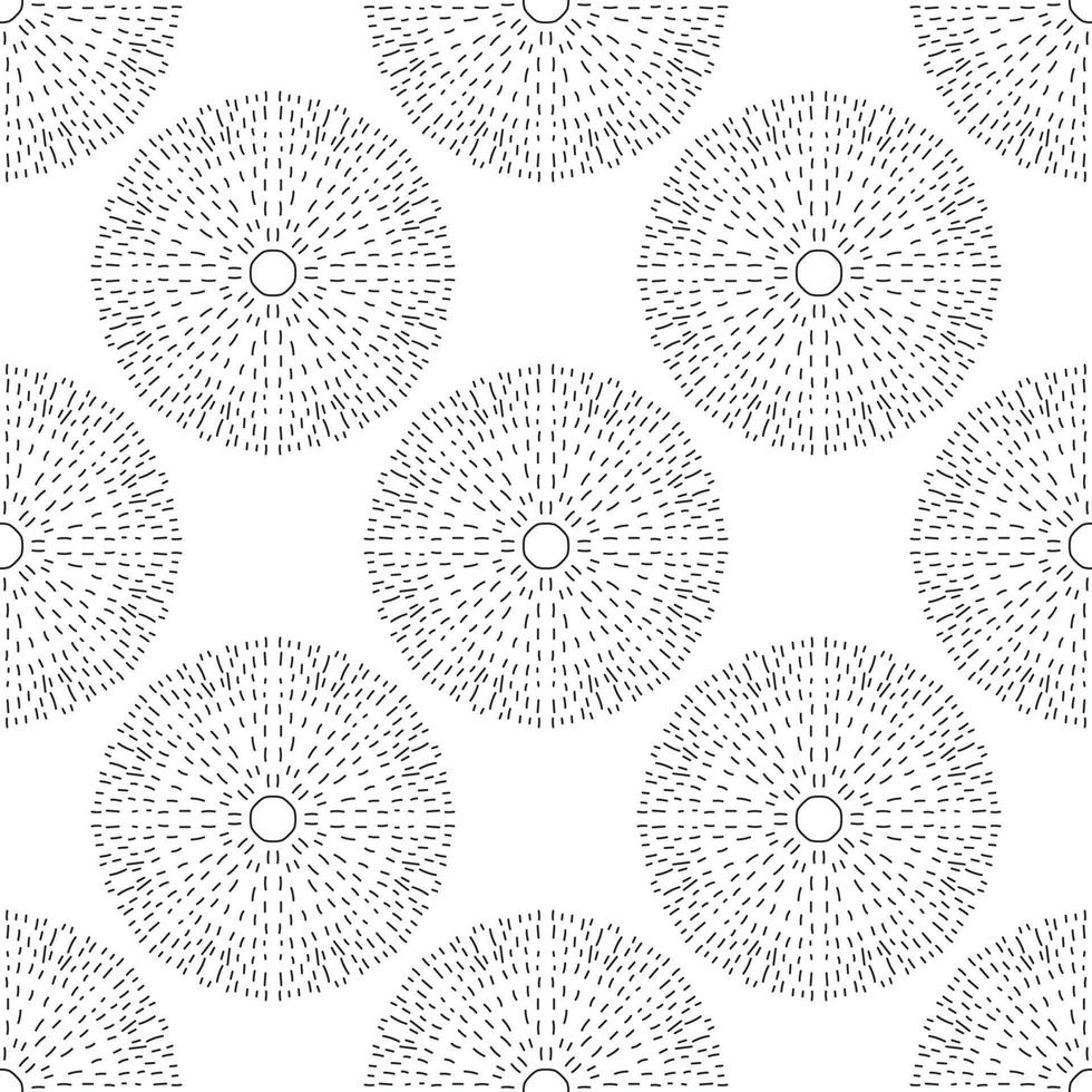 Resumen de patrones sin fisuras con flor de mandala. mosaico, azulejo. fondo floral. vector