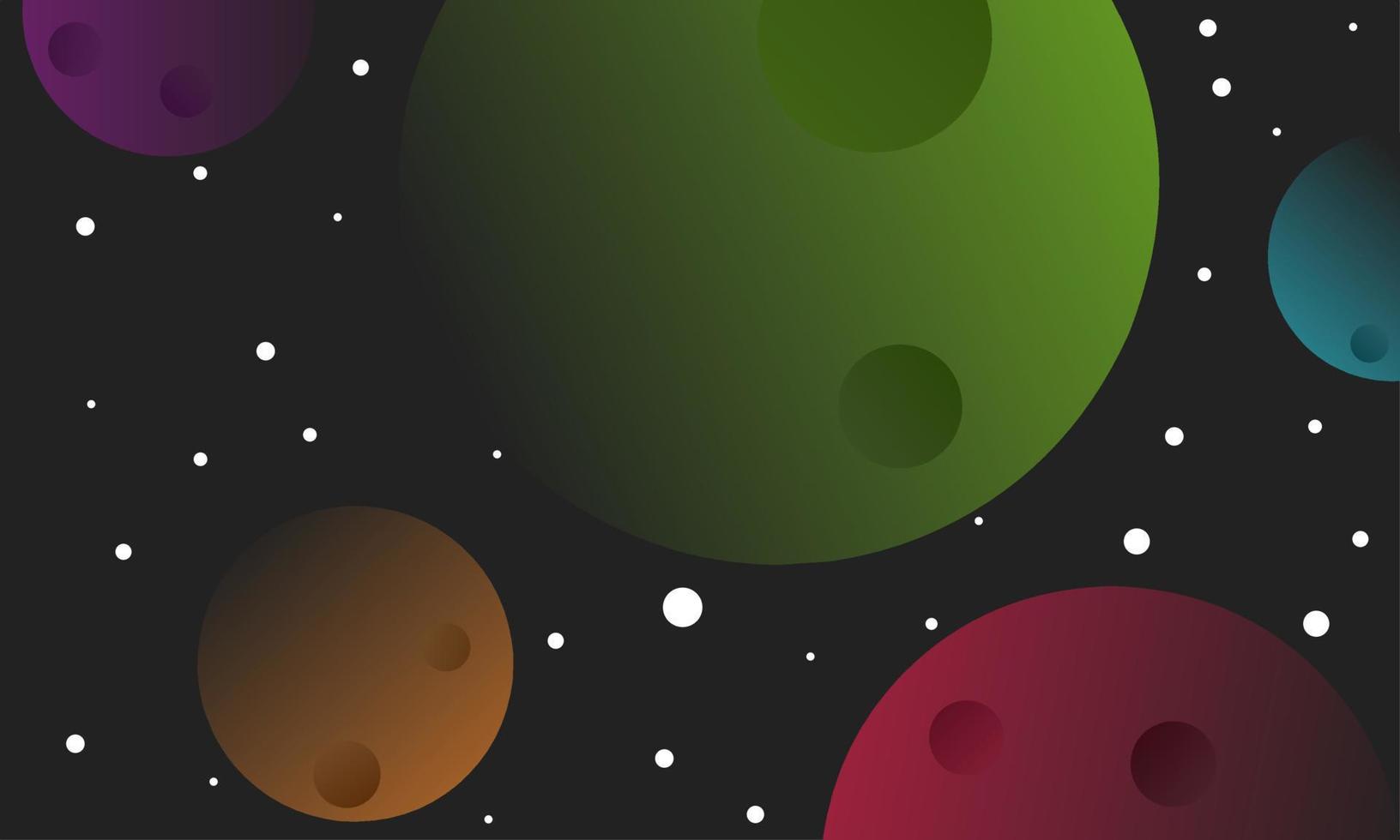 Space planet background vector