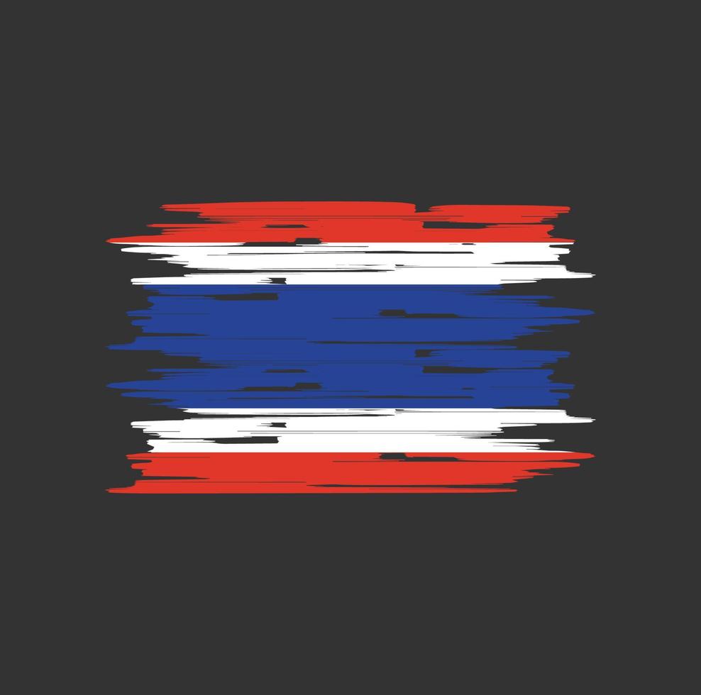 Thailand Flag Brush vector