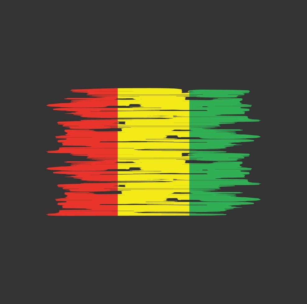 Guinea Flag Brush vector
