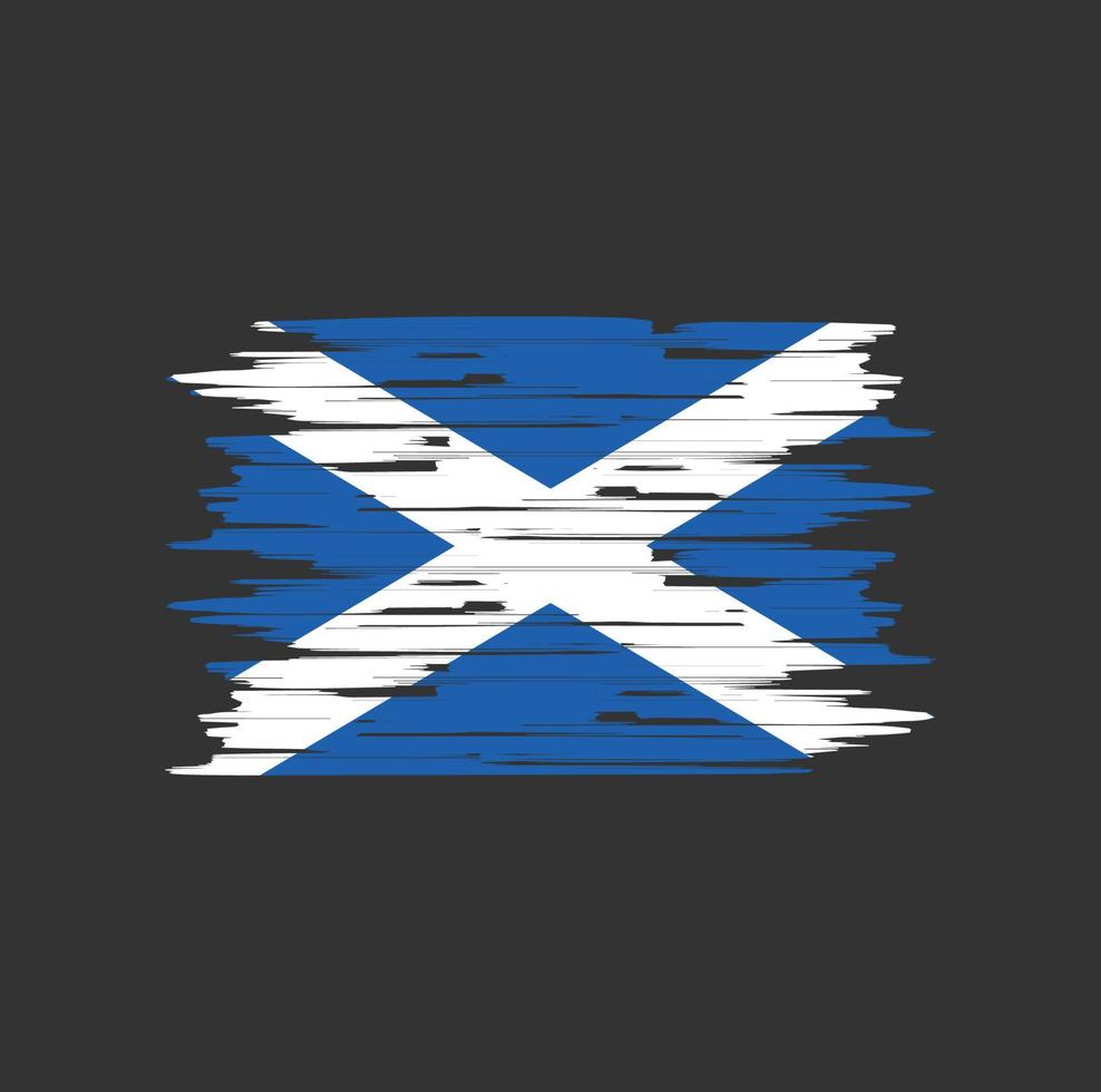 Scotland Flag Brush vector