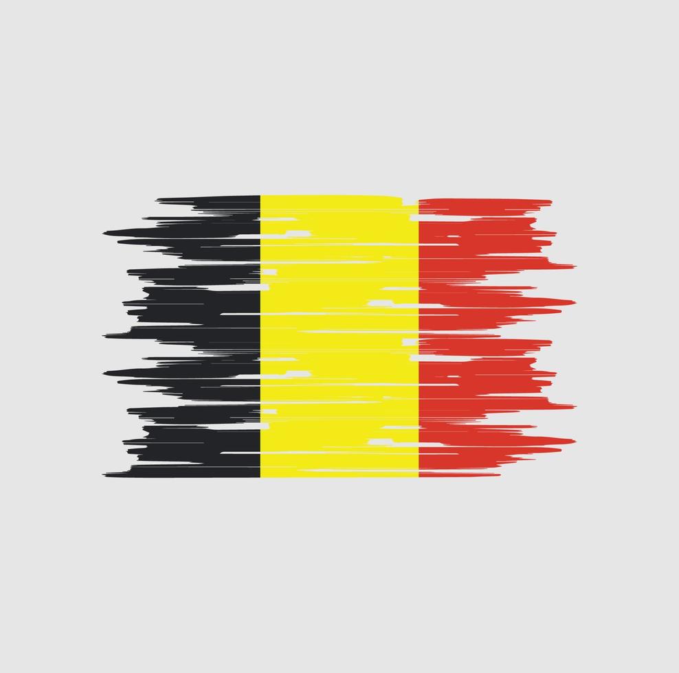 cepillo de bandera de bélgica vector