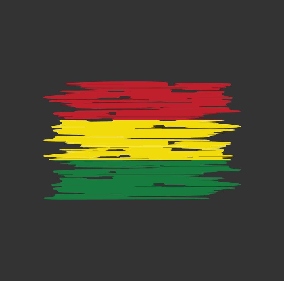 Bolivia Flag Brush vector