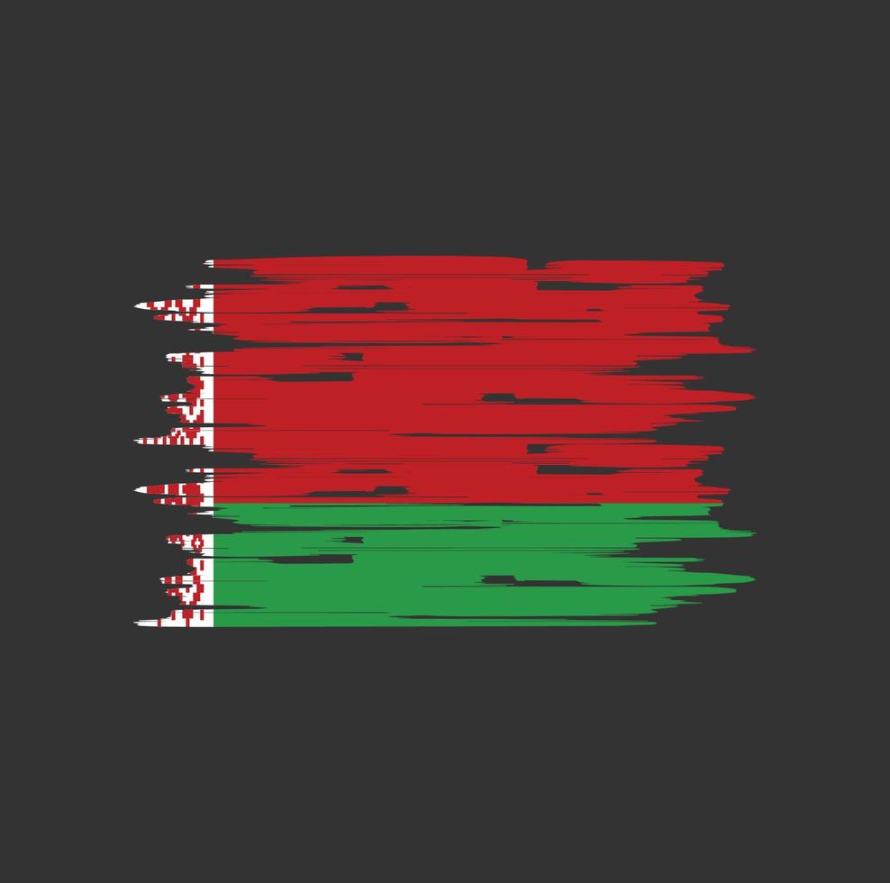 Belarus Flag Brush vector