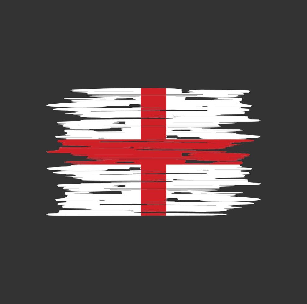 England Flag Brush vector