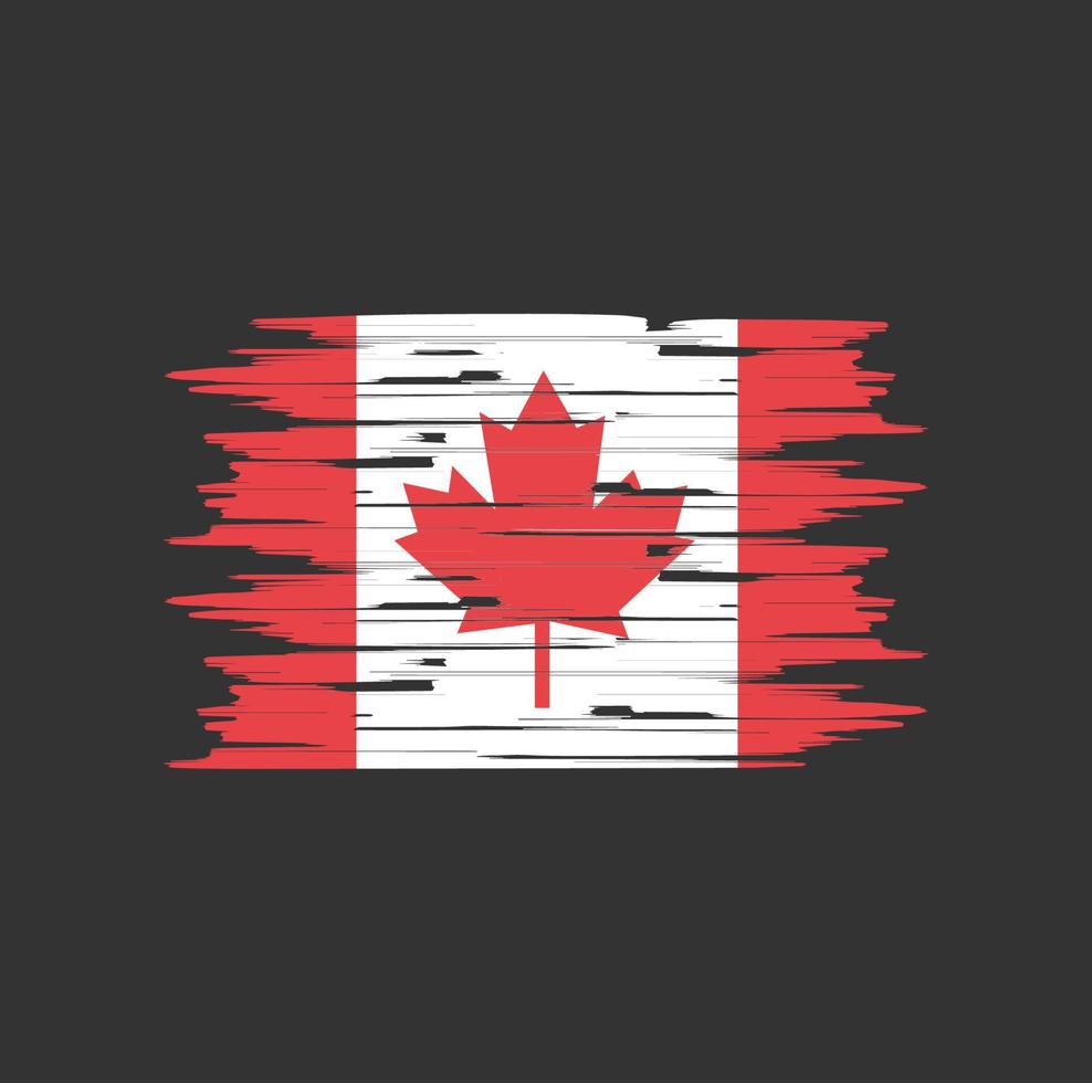 Canada Flag Brush vector