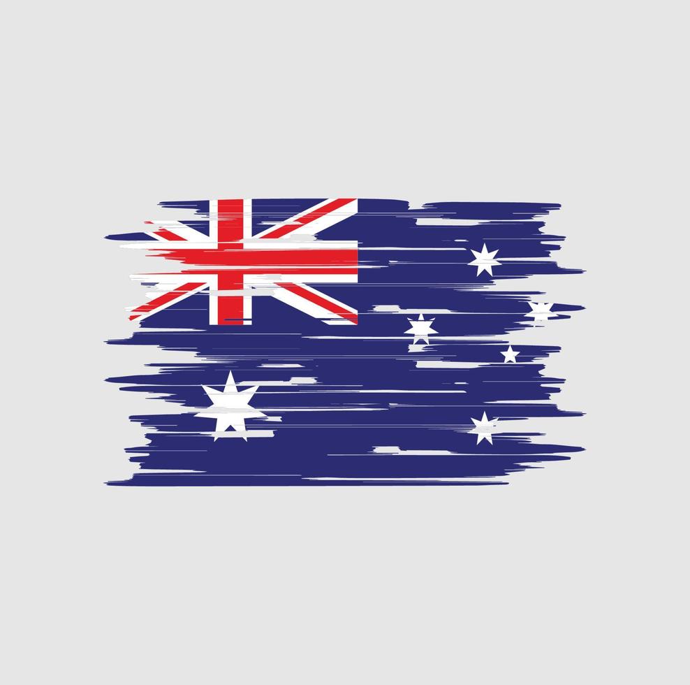 Australia Flag Brush vector