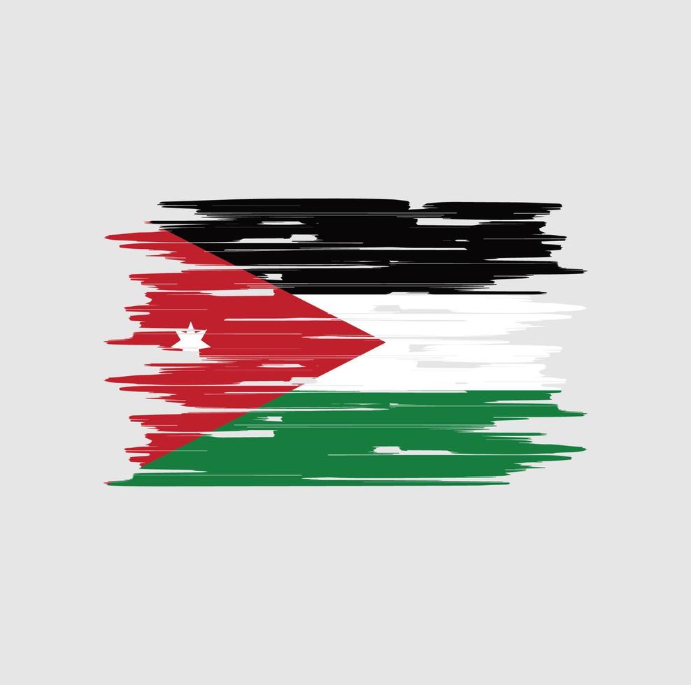 Jordan Flag Brush vector