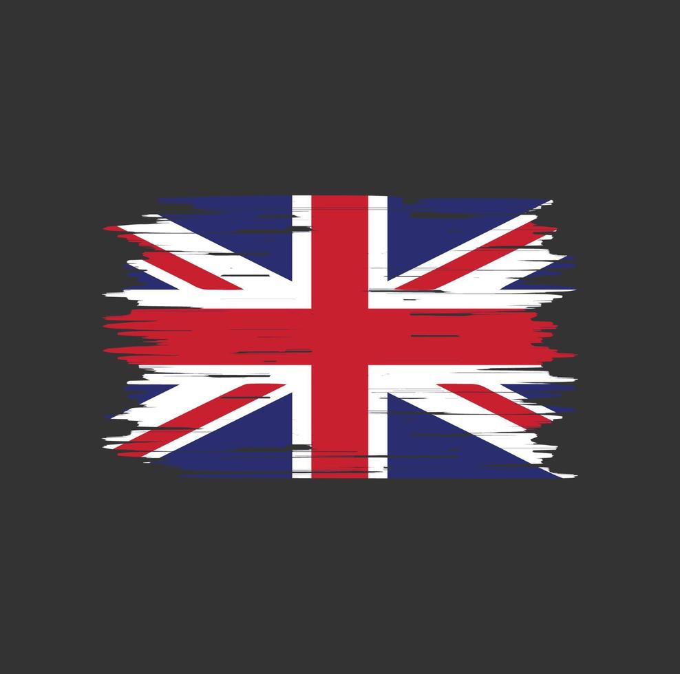 United Kingdom Flag Brush vector