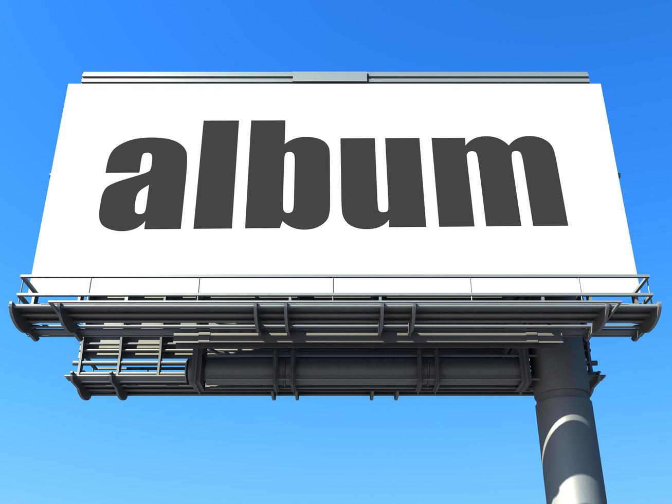 album word on billboard photo